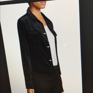 J brand slim jacket in velvet black
